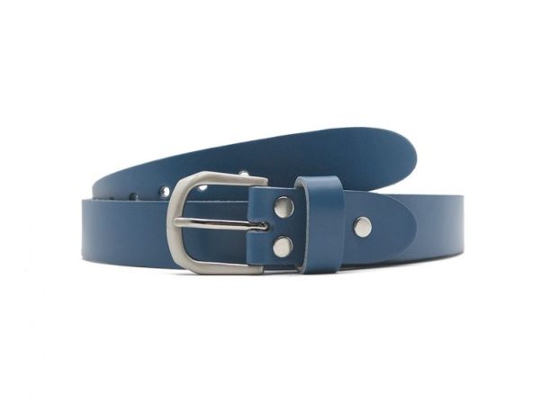 Ceinture la guêpe en cuir bleu moyen 1052 110 cm - Vins Rouges Harmonieux pour Chaque Occasion