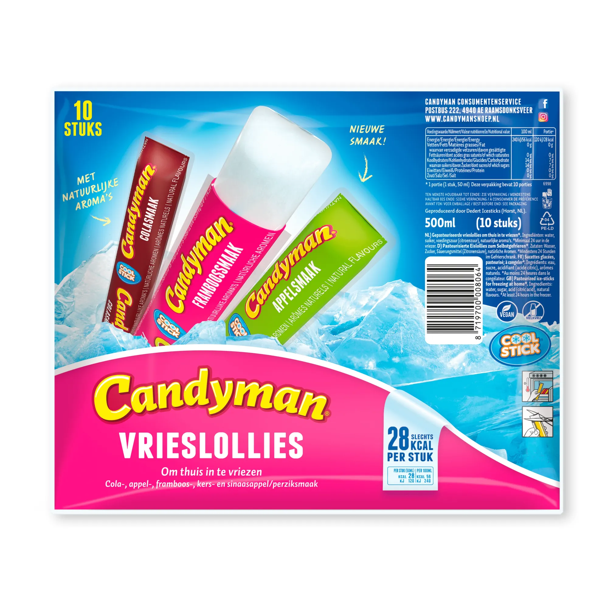 Candyman Vrieslollies (200x 50ml) - Vins Rouges Harmonieux pour Chaque Occasion Candyman Vrieslollies (200x 50ml) - Vins Rouges Harmonieux pour Chaque Occasion