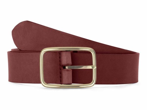 Ceinture cuir cannelle, boucle rectangulaire, classique, en laiton – 35mm – 4129 Choisir - Vins Rouges Harmonieux pour Chaque Occasion