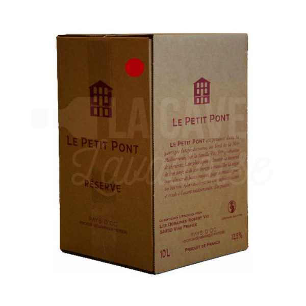 BIB Le Petit Pont Rouge – IGP d&rsquo;Oc – Preignes Le Vieux – 5L - Vins Rouges Harmonieux pour Chaque Occasion