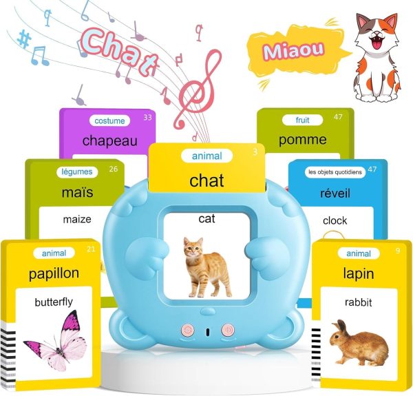 Carte flash parlante Montessori : apprendre l&rsquo;alphabet et 224 mots en français et anglais - Vins Rouges Harmonieux pour Chaque Occasion