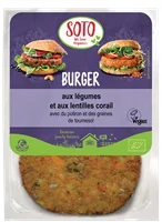 Burger aux légumes et aux lentilles corail x 2 bio - Vins Rouges Harmonieux pour Chaque Occasion Burger aux légumes et aux lentilles corail x 2 bio - Vins Rouges Harmonieux pour Chaque Occasion